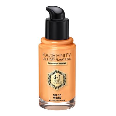 Max Factor Facefinity All Day Flawless SPF20 Make up για γυναίκες 30 ml Απόχρωση W78 Warm Honey