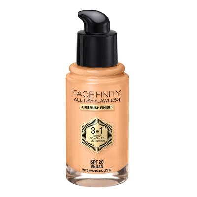 Max Factor Facefinity All Day Flawless SPF20 Make up για γυναίκες 30 ml Απόχρωση W76 Warm Golden