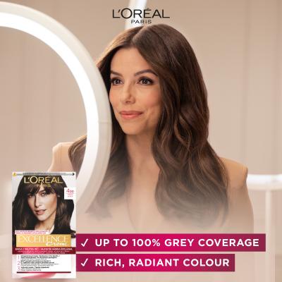 L&#039;Oréal Paris Excellence Creme Triple Protection Βαφή μαλλιών για γυναίκες 48 ml Απόχρωση 300 Dark Brown
