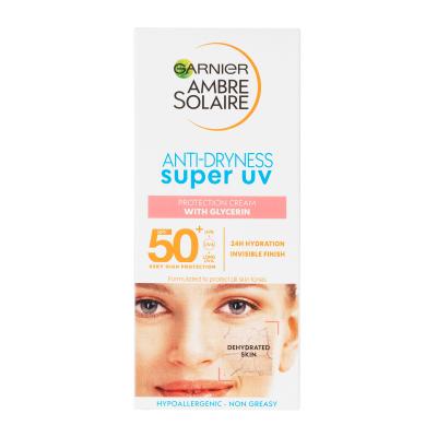 Garnier Ambre Solaire Sensitive Advanced SPF50+ Αντιηλιακό προϊόν προσώπου 50 ml