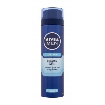 Nivea Men Fresh Kick Shaving Gel Τζελ ξυρίσματος για άνδρες 200 ml