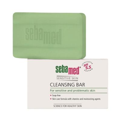 SebaMed Sensitive Skin Cleansing Bar Καθαριστικό σαπούνι για γυναίκες 100 gr