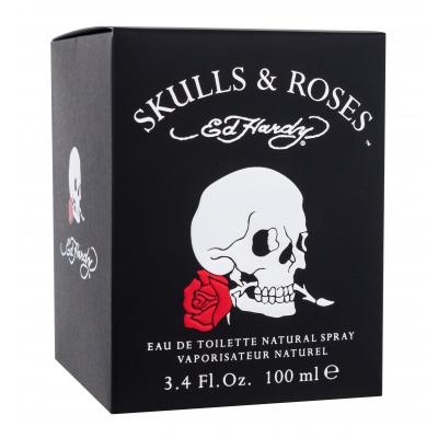 Christian Audigier Ed Hardy Skulls &amp; Roses Eau de Toilette για άνδρες 100 ml