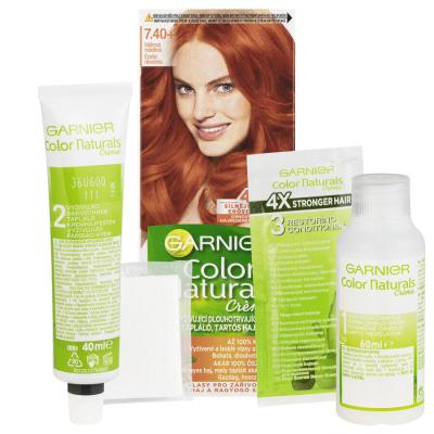 Garnier Color Naturals Créme Βαφή μαλλιών για γυναίκες 40 ml Απόχρωση 7,40+ Copper Passion