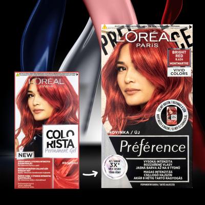 L&#039;Oréal Paris Colorista Permanent Gel Βαφή μαλλιών για γυναίκες 60 ml Απόχρωση Bright Red