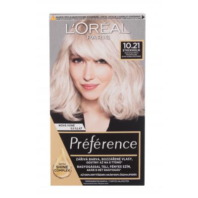 L&#039;Oréal Paris Préférence Βαφή μαλλιών για γυναίκες 60 ml Απόχρωση 10,21 Stockholm