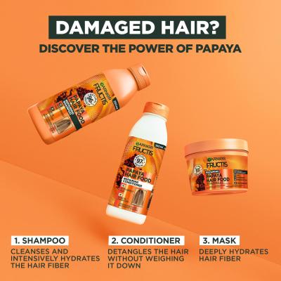 Garnier Fructis Hair Food Papaya Repairing Shampoo Σαμπουάν για γυναίκες 350 ml