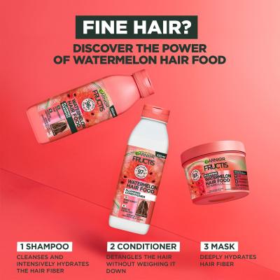 Garnier Fructis Hair Food Watermelon Plumping Shampoo Σαμπουάν για γυναίκες 350 ml