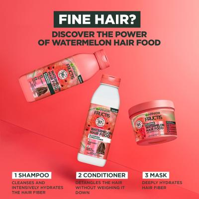 Garnier Fructis Hair Food Watermelon Plumping Conditioner Μαλακτικό μαλλιών για γυναίκες 350 ml