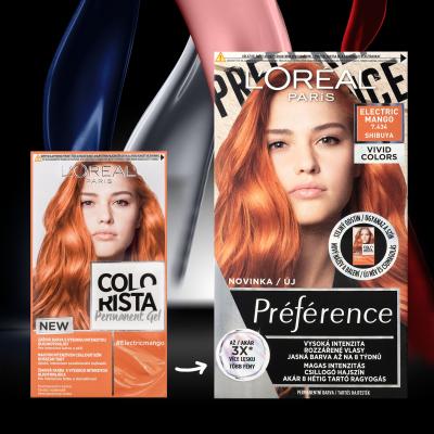 L&#039;Oréal Paris Colorista Permanent Gel Βαφή μαλλιών για γυναίκες 60 ml Απόχρωση Electric Mango