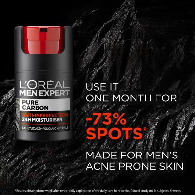 L&#039;Oréal Paris Men Expert Pure Carbon Anti-Imperfection Daily Care Κρέμα προσώπου ημέρας για άνδρες 50 ml