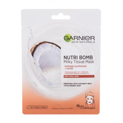 Garnier Skin Naturals Nutri Bomb Coconut + Hyaluronic Acid Μάσκα προσώπου για γυναίκες 1 τεμ