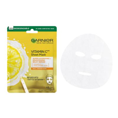 Garnier Skin Naturals Vitamin C Sheet Mask Μάσκα προσώπου για γυναίκες 1 τεμ