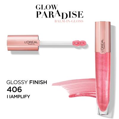 L&#039;Oréal Paris Glow Paradise Balm In Gloss Lip Gloss για γυναίκες 7 ml Απόχρωση 406 I Amplify