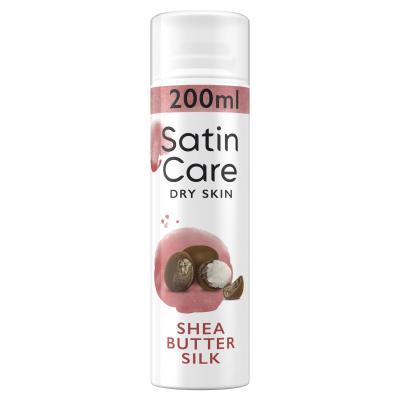 Gillette Satin Care Dry Skin Shea Butter Silk Τζελ ξυρίσματος για γυναίκες 200 ml