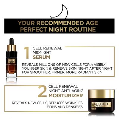 L&#039;Oréal Paris Age Perfect Cell Renew Midnight Serum Ορός προσώπου για γυναίκες 30 ml