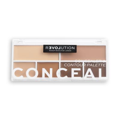Revolution Relove Conceal Me Concealer &amp; Contour Palette Пαλέτα contouring για γυναίκες 11,2 gr Απόχρωση Medium