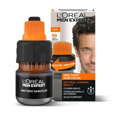 L&#039;Oréal Paris Men Expert One-Twist Hair Color Βαφή μαλλιών για άνδρες 50 ml Απόχρωση 05 Light/Medium Brown