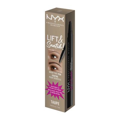 NYX Professional Makeup Lift &amp; Snatch! Μολύβι για τα φρύδια για γυναίκες 1 ml Απόχρωση 03 Taupe