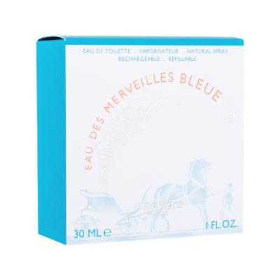 Hermes Eau Des Merveilles Bleue Eau de Toilette για γυναίκες Επαναπληρώσιμο 30 ml