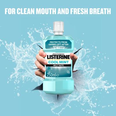 Listerine Cool Mint Mild Taste Mouthwash Στοματικό διάλυμα 250 ml