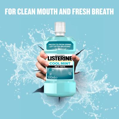 Listerine Cool Mint Mild Taste Mouthwash Στοματικό διάλυμα 500 ml