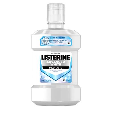 Listerine Advanced White Mild Taste Mouthwash Στοματικό διάλυμα 1000 ml