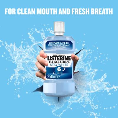 Listerine Total Care Stay White Mouthwash 6 in 1 Στοματικό διάλυμα 250 ml