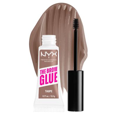 NYX Professional Makeup The Brow Glue Instant Brow Styler Τζέλ φρυδιών για γυναίκες 5 gr Απόχρωση 02 Taupe