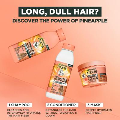 Garnier Fructis Hair Food Pineapple Glowing Lengths Conditioner Μαλακτικό μαλλιών για γυναίκες 350 ml