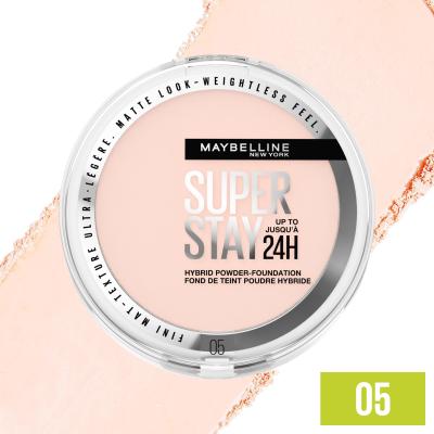 Maybelline Superstay 24H Hybrid Powder-Foundation Make up για γυναίκες 9 gr Απόχρωση 05