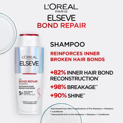 L&#039;Oréal Paris Elseve Bond Repair Shampoo Σαμπουάν για γυναίκες 200 ml