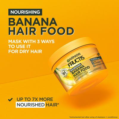 Garnier Fructis Hair Food Banana Nourishing Mask Μάσκα μαλλιών για γυναίκες 400 ml