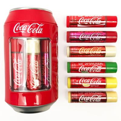 Lip Smacker Coca-Cola Can Collection Σετ δώρου Βάλσαμο χειλιών 6 x 4 g + μεταλλικό κουτί