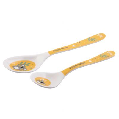 Canpol babies Exotic Animals Melamine Spoons 9m+ Yellow Είδη Φαγητού για παιδιά 2 τεμ