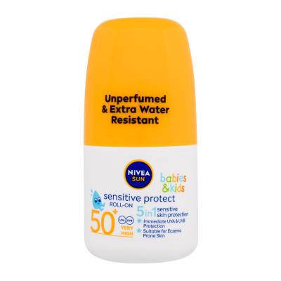 Nivea Sun Babies & Kids Sensitive Protect SPF50+ Αντιηλιακό προϊόν για το σώμα για παιδιά 50 ml