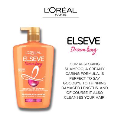 L&#039;Oréal Paris Elseve Dream Long Restoring Shampoo Σαμπουάν για γυναίκες 1000 ml