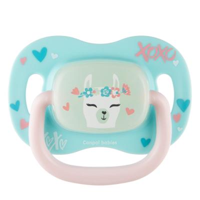 Canpol babies Exotic Animals Silicone Soother Llama 18m+ Πιπίλα για παιδιά 1 τεμ