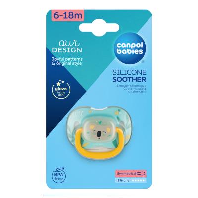 Canpol babies Exotic Animals Silicone Soother Koala 6-18m Πιπίλα για παιδιά 1 τεμ