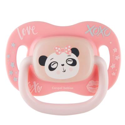 Canpol babies Exotic Animals Silicone Soother Panda 0-6m Πιπίλα για παιδιά 1 τεμ