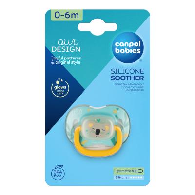 Canpol babies Exotic Animals Silicone Soother Koala 0-6m Πιπίλα για παιδιά 1 τεμ