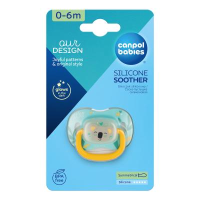 Canpol babies Exotic Animals Silicone Soother Koala 0-6m Πιπίλα για παιδιά 1 τεμ