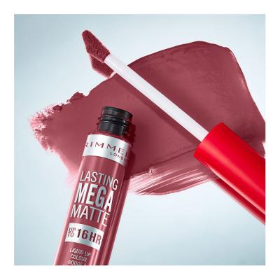 Rimmel London Lasting Mega Matte Liquid Lip Colour Κραγιόν για γυναίκες 7,4 ml Απόχρωση Coral Sass