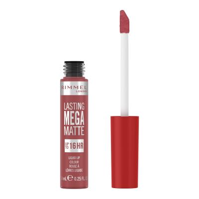 Rimmel London Lasting Mega Matte Liquid Lip Colour Κραγιόν για γυναίκες 7,4 ml Απόχρωση Rose &amp; Shine
