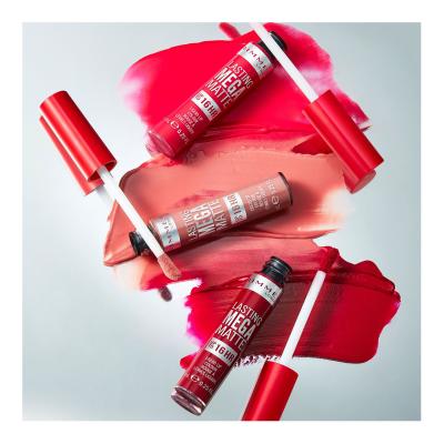 Rimmel London Lasting Mega Matte Liquid Lip Colour Κραγιόν για γυναίκες 7,4 ml Απόχρωση Scarlet Flames