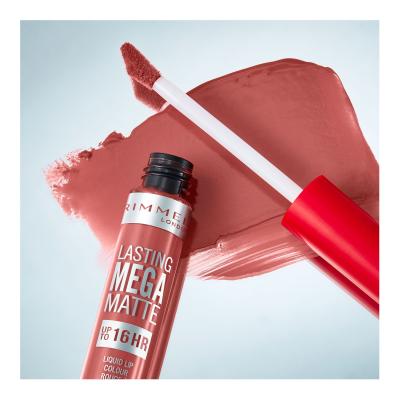 Rimmel London Lasting Mega Matte Liquid Lip Colour Κραγιόν για γυναίκες 7,4 ml Απόχρωση Pink Blink