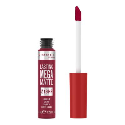 Rimmel London Lasting Mega Matte Liquid Lip Colour Κραγιόν για γυναίκες 7,4 ml Απόχρωση Ruby Passion