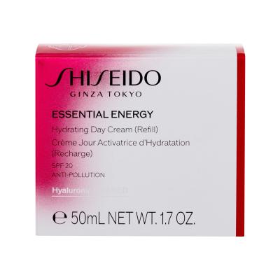 Shiseido Essential Energy Hydrating Day Cream SPF20 Κρέμα προσώπου ημέρας για γυναίκες Συσκευασία &quot;γεμίσματος&quot; 50 ml