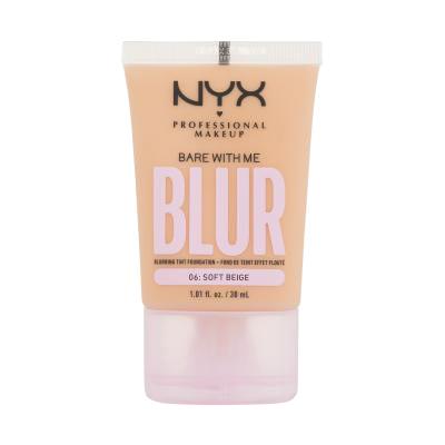 NYX Professional Makeup Bare With Me Blur Tint Foundation Make up για γυναίκες 30 ml Απόχρωση 06 Soft Beige