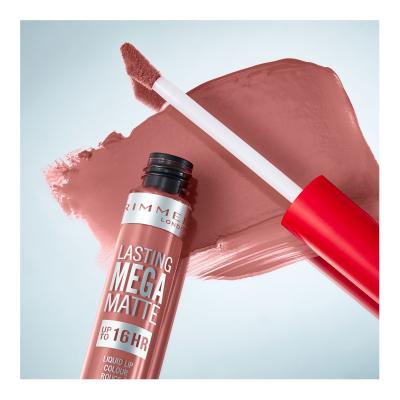 Rimmel London Lasting Mega Matte Liquid Lip Colour Κραγιόν για γυναίκες 7,4 ml Απόχρωση Strapless